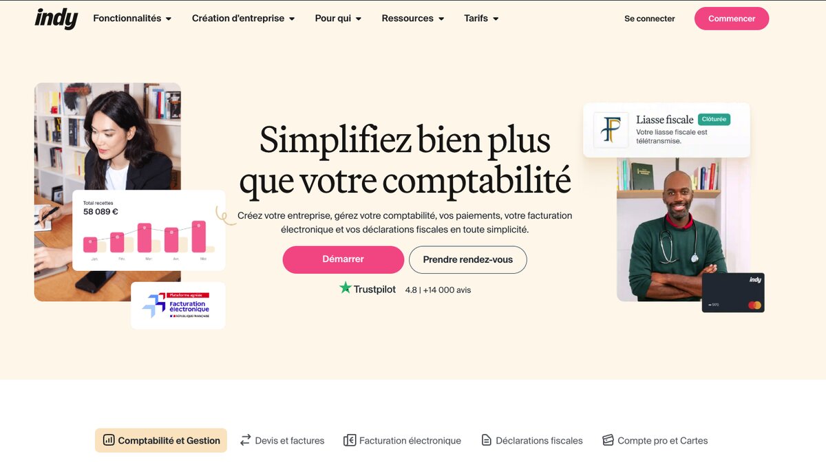 Indy — Comptabilité & gestion