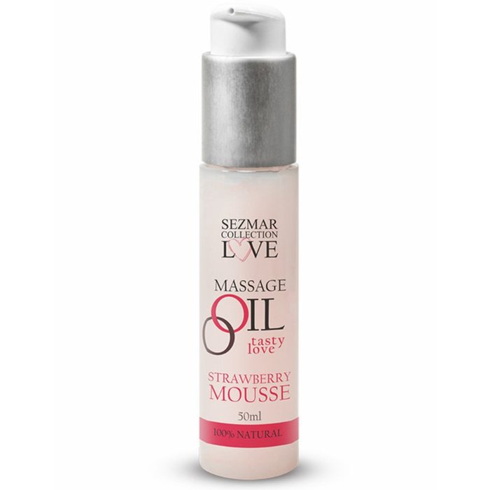 Huile de massage fraise 100% naturelle 50ml