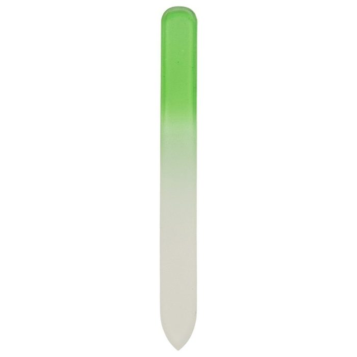 Lime à ongles verte en verre