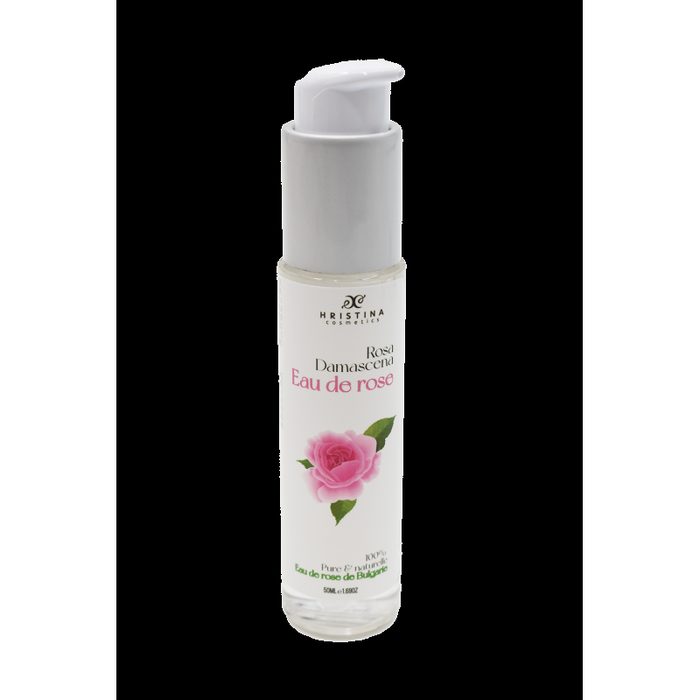 Eau florale naturelle à la rose de Damas - 50ml 100% naturelle - Format voyage