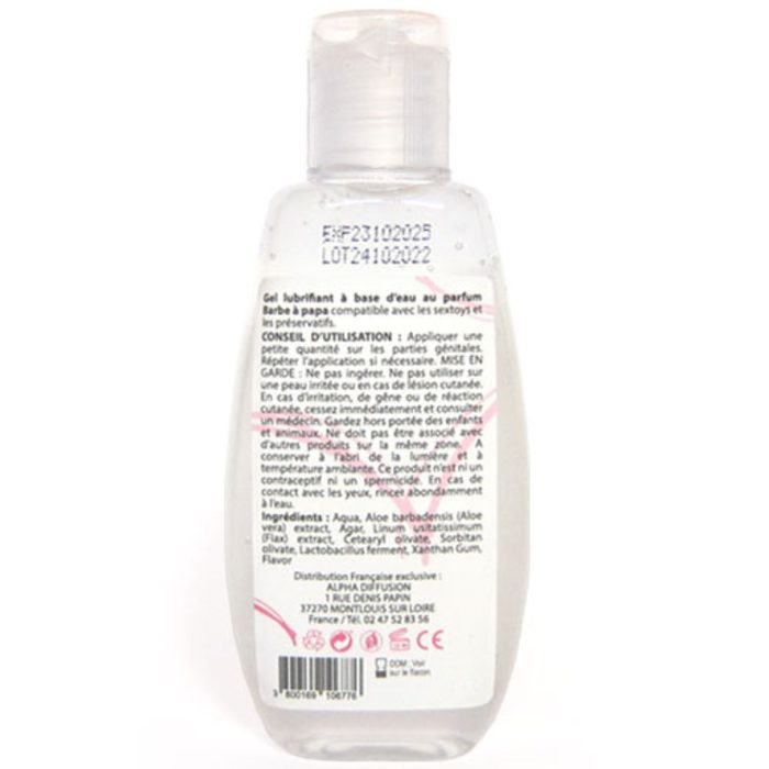 Lubrifiant à base d'eau 100% naturel Barbe à Papa 90 ml
