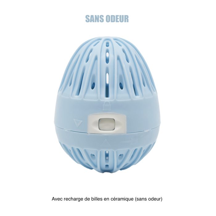 Boule de lavage machine à laver bleue + recharge - Sans odeur