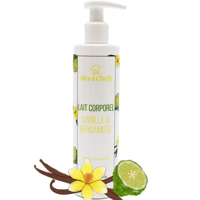 Lait corporel à la vanille et bergamote - 250ml 100% naturel