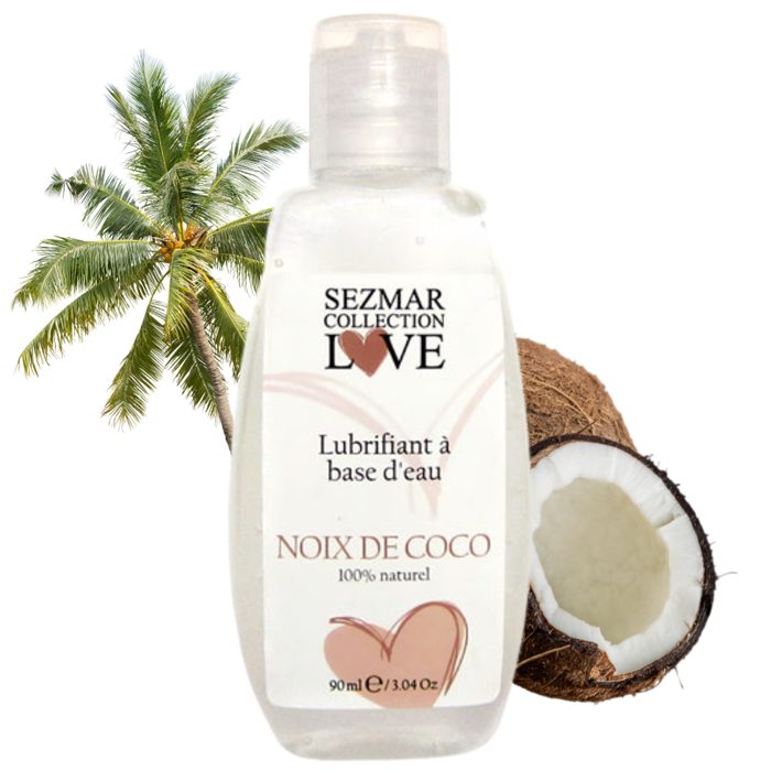 Lubrifiant à base d'eau 100% naturel Noix de coco 90 ml