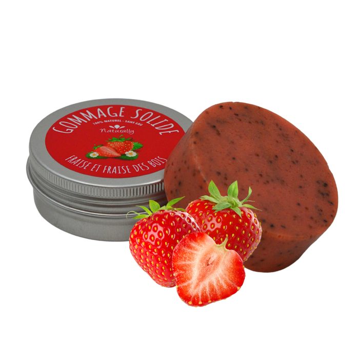 Gommage solide - Fraise et fraise des bois 70gr