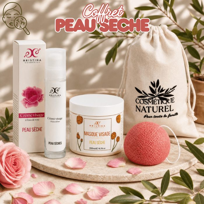 Coffret Découverte Visage Peaux Sèches – Routine Hydratante 100 % Naturelle